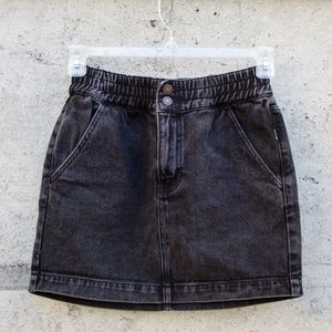 Forever 21 Black Jean Skirt
